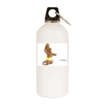 Paris Hilton White Water Bottle With Carabiner