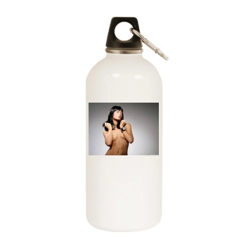 Paris Hilton White Water Bottle With Carabiner