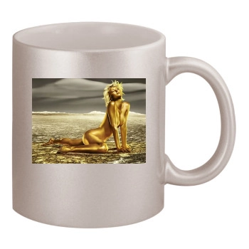 Paris Hilton 11oz Metallic Silver Mug