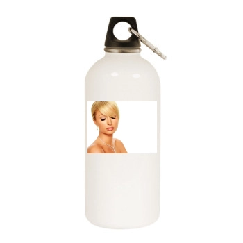 Paris Hilton White Water Bottle With Carabiner