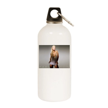 Paris Hilton White Water Bottle With Carabiner