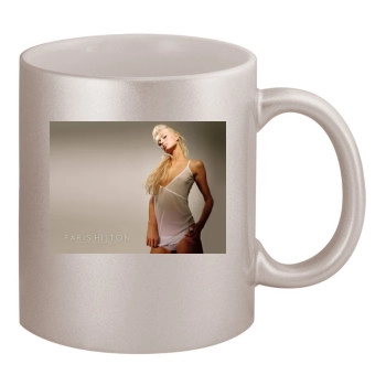 Paris Hilton 11oz Metallic Silver Mug