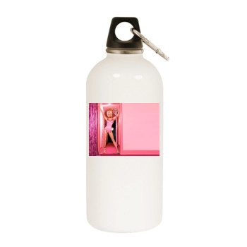 Paris Hilton White Water Bottle With Carabiner