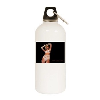 Paris Hilton White Water Bottle With Carabiner