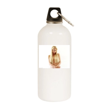 Paris Hilton White Water Bottle With Carabiner