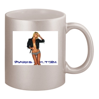 Paris Hilton 11oz Metallic Silver Mug