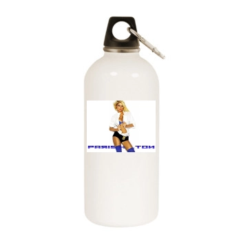 Paris Hilton White Water Bottle With Carabiner