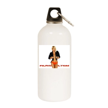 Paris Hilton White Water Bottle With Carabiner