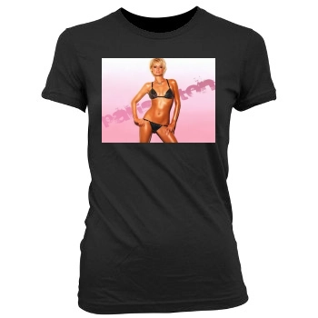 Paris Hilton Women's Junior Cut Crewneck T-Shirt