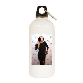 Paris Hilton White Water Bottle With Carabiner