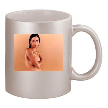 Patricia Velasquez 11oz Metallic Silver Mug