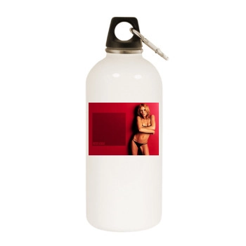 Patsy Kensit White Water Bottle With Carabiner