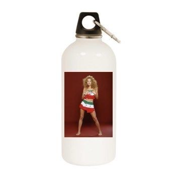 Paulina Rubio White Water Bottle With Carabiner