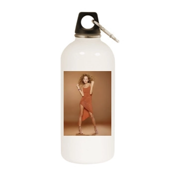 Paulina Rubio White Water Bottle With Carabiner