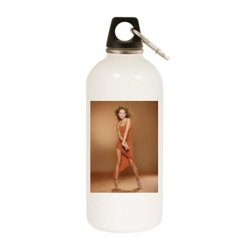 Paulina Rubio White Water Bottle With Carabiner