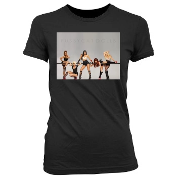 The Pussycat Dolls Women's Junior Cut Crewneck T-Shirt