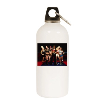 The Pussycat Dolls White Water Bottle With Carabiner