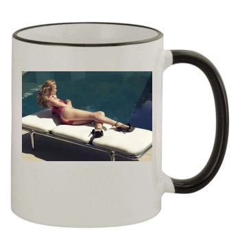 Rosie Huntington-Whiteley 11oz Colored Rim & Handle Mug