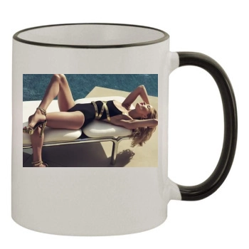 Rosie Huntington-Whiteley 11oz Colored Rim & Handle Mug