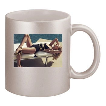 Rosie Huntington-Whiteley 11oz Metallic Silver Mug