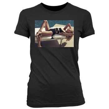 Rosie Huntington-Whiteley Women's Junior Cut Crewneck T-Shirt