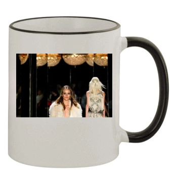 Rosie Huntington-Whiteley 11oz Colored Rim & Handle Mug