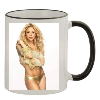 Shakira 11oz Colored Rim & Handle Mug