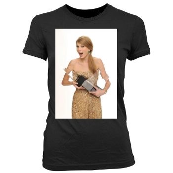 Taylor Swift Women's Junior Cut Crewneck T-Shirt