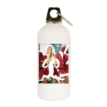 The Saturdays White Water Bottle With Carabiner