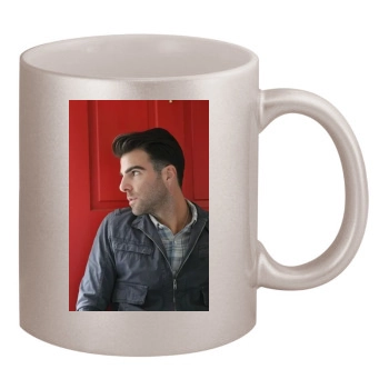 Zachary Quinto 11oz Metallic Silver Mug