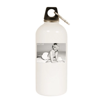 Cameron Diaz White Water Bottle With Carabiner