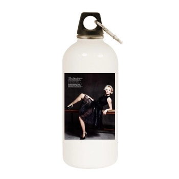 Cameron Diaz White Water Bottle With Carabiner