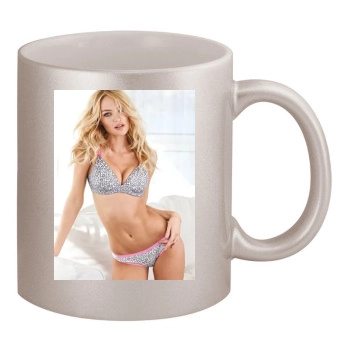 Candice Swanepoel 11oz Metallic Silver Mug