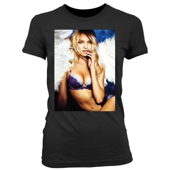 Candice Swanepoel Women's Junior Cut Crewneck T-Shirt