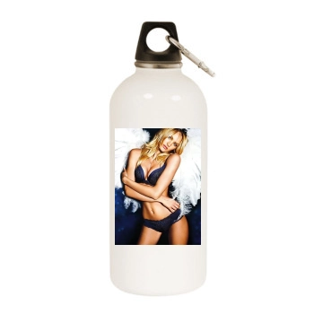 Candice Swanepoel White Water Bottle With Carabiner