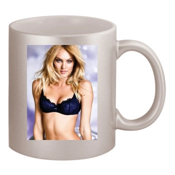 Candice Swanepoel 11oz Metallic Silver Mug