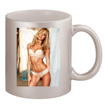 Candice Swanepoel 11oz Metallic Silver Mug