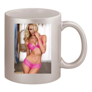 Candice Swanepoel 11oz Metallic Silver Mug