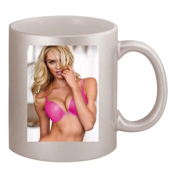 Candice Swanepoel 11oz Metallic Silver Mug