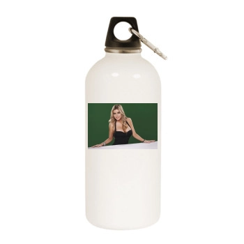 Carmen Electra White Water Bottle With Carabiner