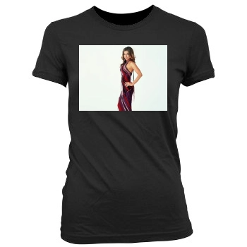 Carmen Electra Women's Junior Cut Crewneck T-Shirt