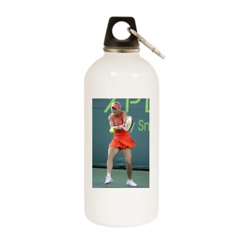 Caroline Wozniacki White Water Bottle With Carabiner