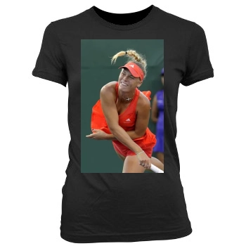 Caroline Wozniacki Women's Junior Cut Crewneck T-Shirt