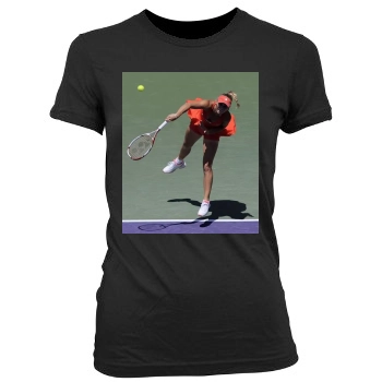 Caroline Wozniacki Women's Junior Cut Crewneck T-Shirt