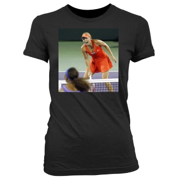 Caroline Wozniacki Women's Junior Cut Crewneck T-Shirt