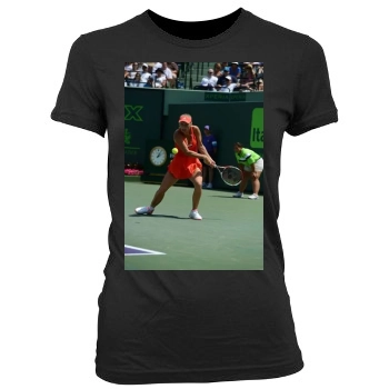 Caroline Wozniacki Women's Junior Cut Crewneck T-Shirt