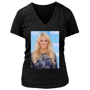 Carrie Underwood Women's Deep V-Neck TShirt