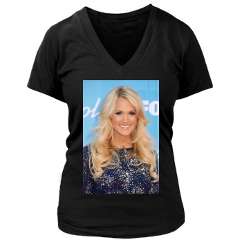 Carrie Underwood Women's Deep V-Neck TShirt