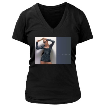 Cat Deeley Women's Deep V-Neck TShirt