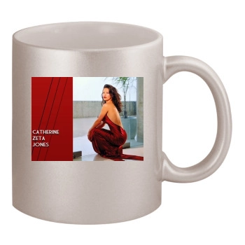 Catherine Zeta-Jones 11oz Metallic Silver Mug